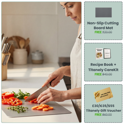100% Pure Titanium Cutting Board
