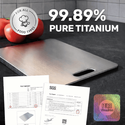 100% Pure Titanium Cutting Board